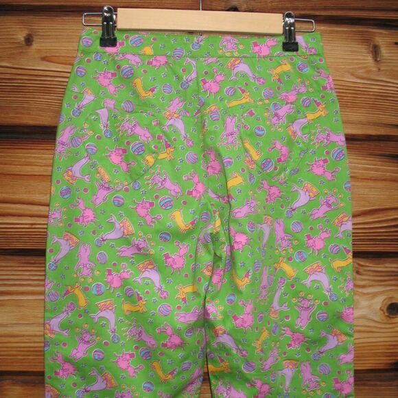 Rare Vintage Girls Lilly Pulitzer Circus Print Pants - Picture 6 of 8